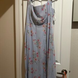 Birdy Grey Floral Dress in Light Blue and Pink